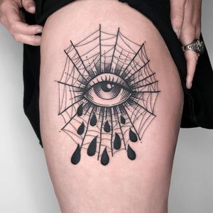 All seeing eye tattoo by Jenny MY Dubet #JennyMYDubet #allseeingeye #allseeingeyetattoo #eye #eyetattoo #eyeball 