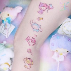 Hello Kitty tattoo by Monsoon Tattoo #MonsoonTattoo #hellokittytattoo #hellokitty #sanrio #anime #manga #cute #cattattoos #cattattoo #kittytattoo #kitty #cat #petportrait #animal #nature