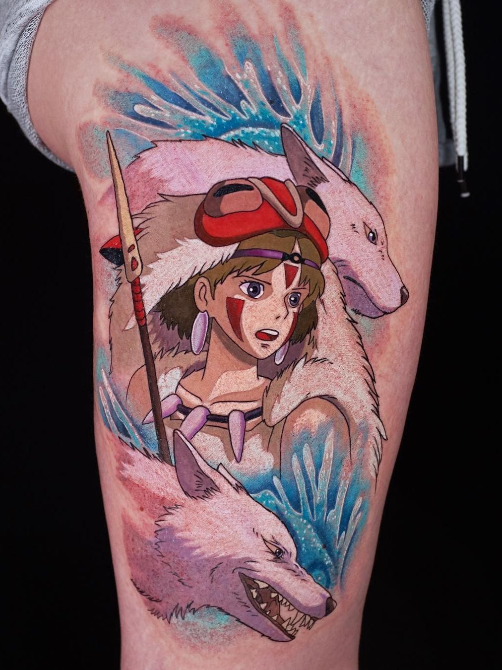 235 Captivating Princess Mononoke Tattoos Designs and Ideas   TattoosBoyGirl
