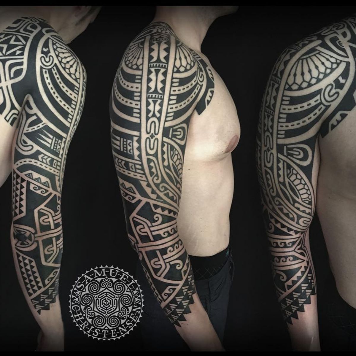 Tattoo uploaded by Jonathan Van Dyck • Polynesian blackwork sleeve by ...