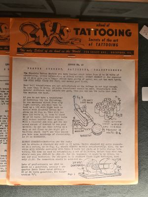 Zeis School of Tattooing #miltonzeis #tattoolessons #romatattoomuseum #tattoohistory #tattoomuseum #tattooculture #rome #italy