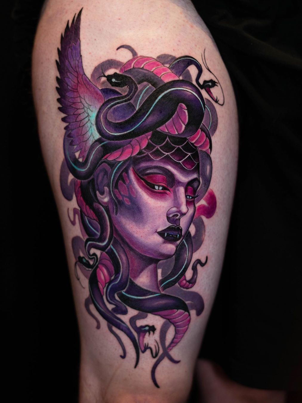 Neo traditional Medusa tattoo  Medusa tattoo Greek mythology tattoos  Tattoos
