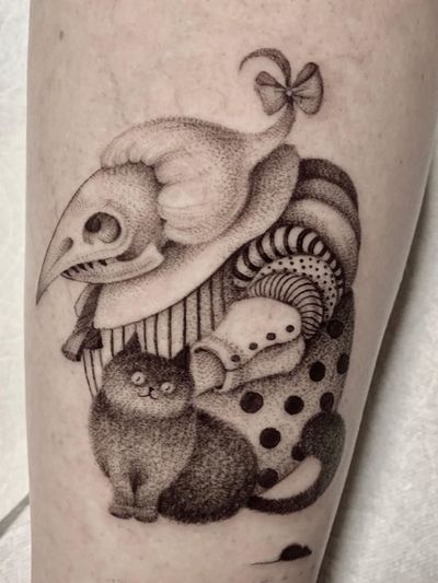 Vegan tattoo by Julianna Menna of Gristle Tattoo #JuliannaMenna #GristleTattoo #ecotattoo #vegantattoo #ecotattooer #ecofriendlytattoo #vegantattooer #ecoresponsibletattoo #biodegradabletattoosupply #animalfriendlytattoo
