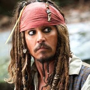 Captain Jack Sparrow in Pirates of the Caribbean #iconicfilmcharacter #JohnnyDepp #PiratesoftheCaribbean #filmtattoos #movietattoos #jacksparrow