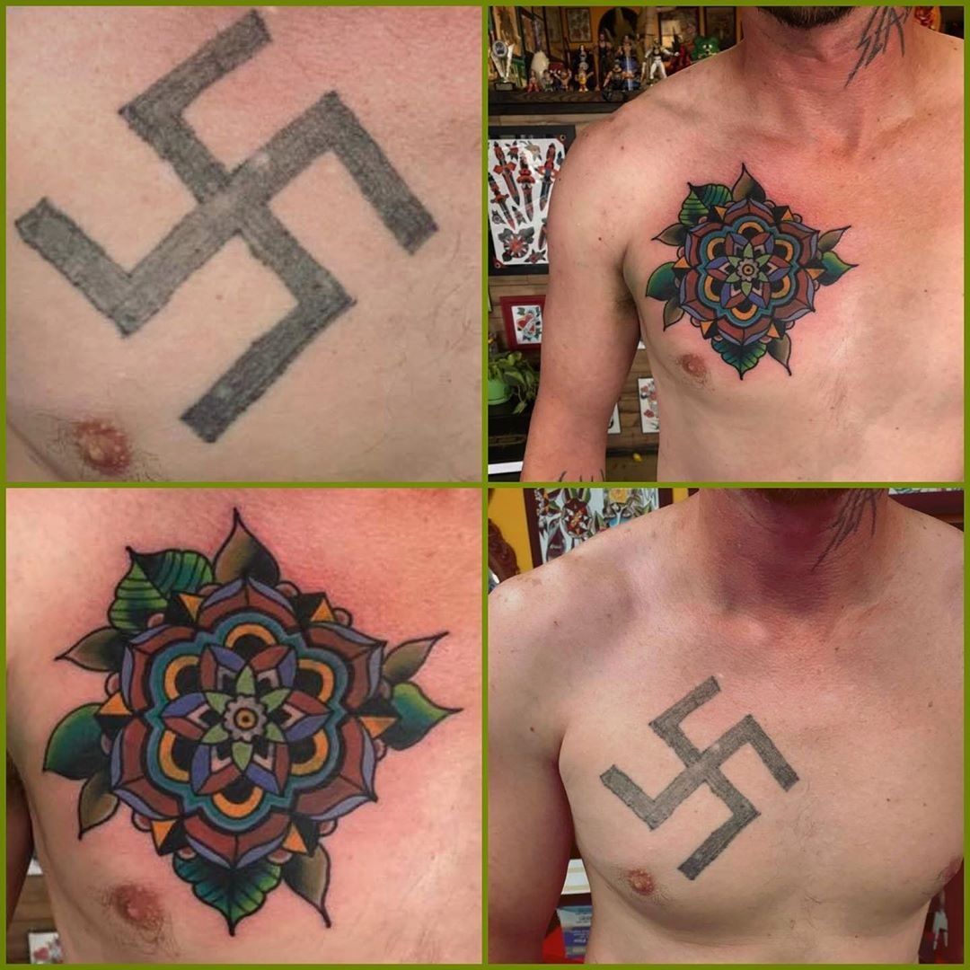 Eradicating Hatred: Swastika Tattoo Cover Ups and More • Tattoodo