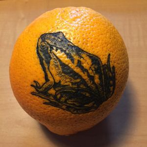 Tattooed orange by chmny_illustration #chmnyillustration