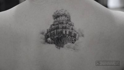 Laputa tattoo aka castle in the sky tattoo by zimingshangg #zimingshangg #laputa #castleinthesky #StudioGhibli #anime #manga #movie 