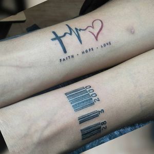 Barcode wrist tattoo by my_girl_tattoos #mygirltattoos #barcodetattoo #barcode #lines #linework