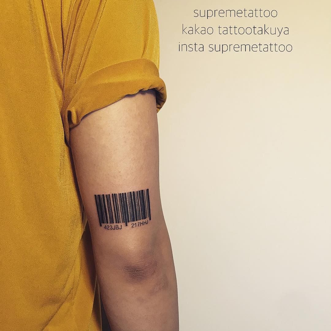30 Barcode Tattoo Designs For Men  Parallel Line Ink Ideas  Barcode tattoo  Tattoo designs men Cover tattoo