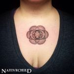 vesica piscis tattoo by nativechild #nativechild #vesicapiscis #circles #sacredgeometry #chest