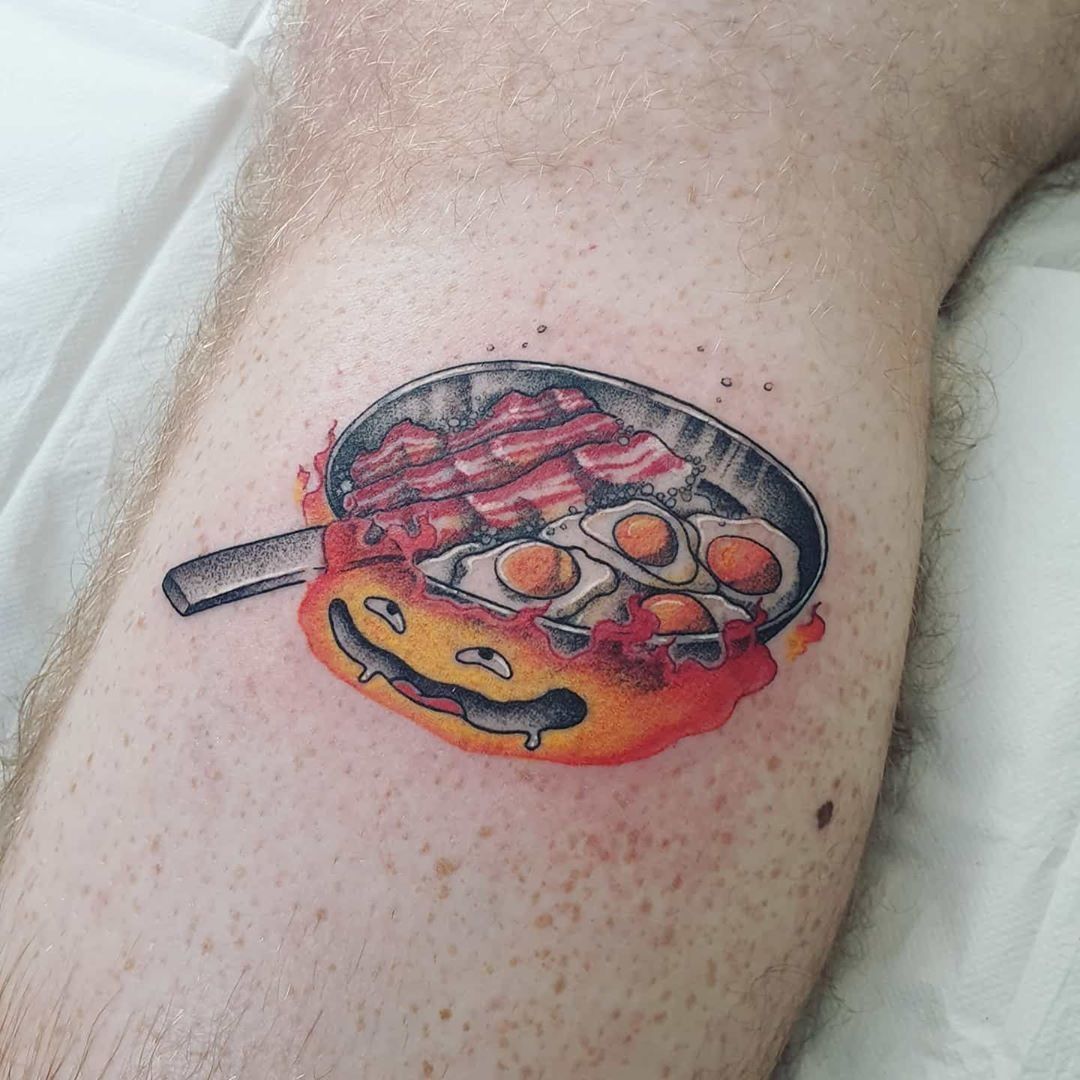 Calcifer from Howls Moving Castle  By Wes Vaughn at Insider Tattoo  Edinburgh UK  rtattoos