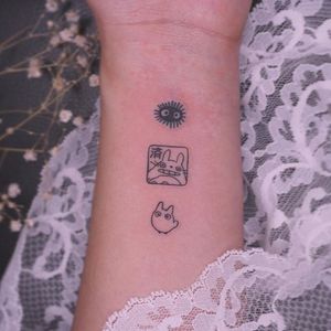 Totoro tattoo by Al Tattooer #AlTattooer #alicel #totoro #forestspirit #sootsprite #StudioGhibli #anime #manga #movie 