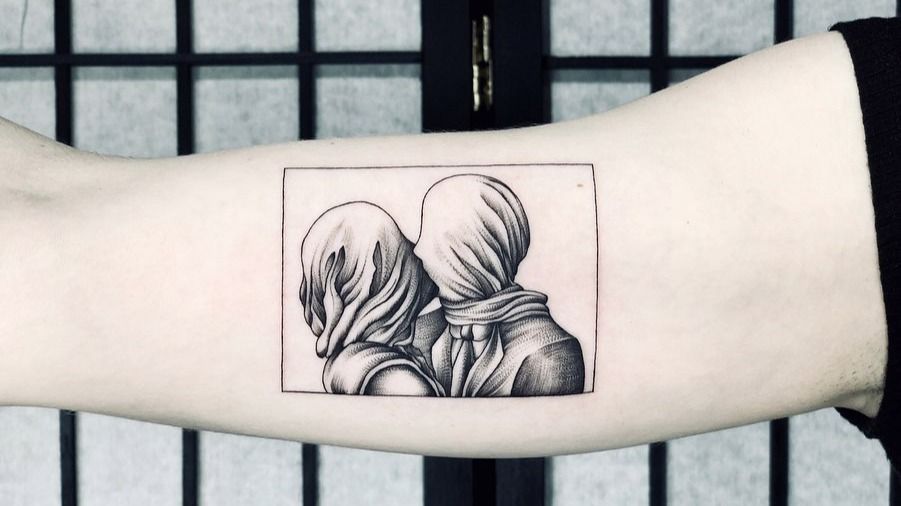 Design from painting of Rene Magritte Tattoo by Mai mai434   Instagram