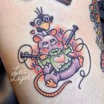 Boh tattoo by Lea Ligot #LeaLigot #boh #mouse #bird #spiritedaway #StudioGhibli #anime #manga #movie #crochet #sweater #hearts #sparkle