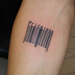 Barcode tattoo by inc well #incwell #barcodetattoo #barcode #lines #linework