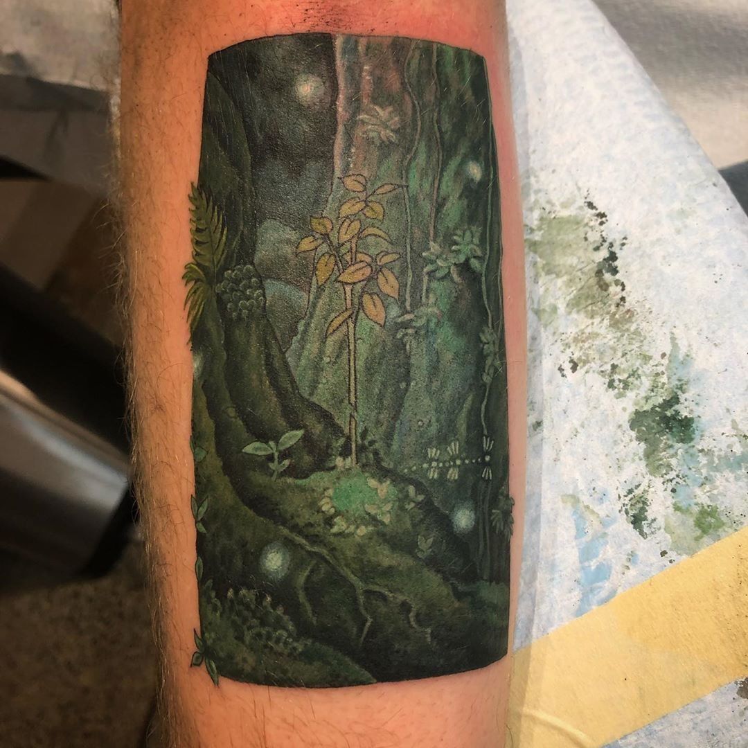 Forest Spirit tattoo from Princess Mononoke by Kody at Epic Ink in Medford  OR  rtattoos