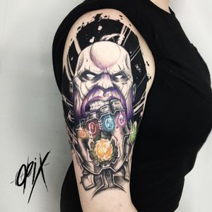 #RogerioOpix #OpixTattoo #nerd #geek #thanos #marvel #filmes #movies #vingadores #avengers #manopladodestino #gauntlet