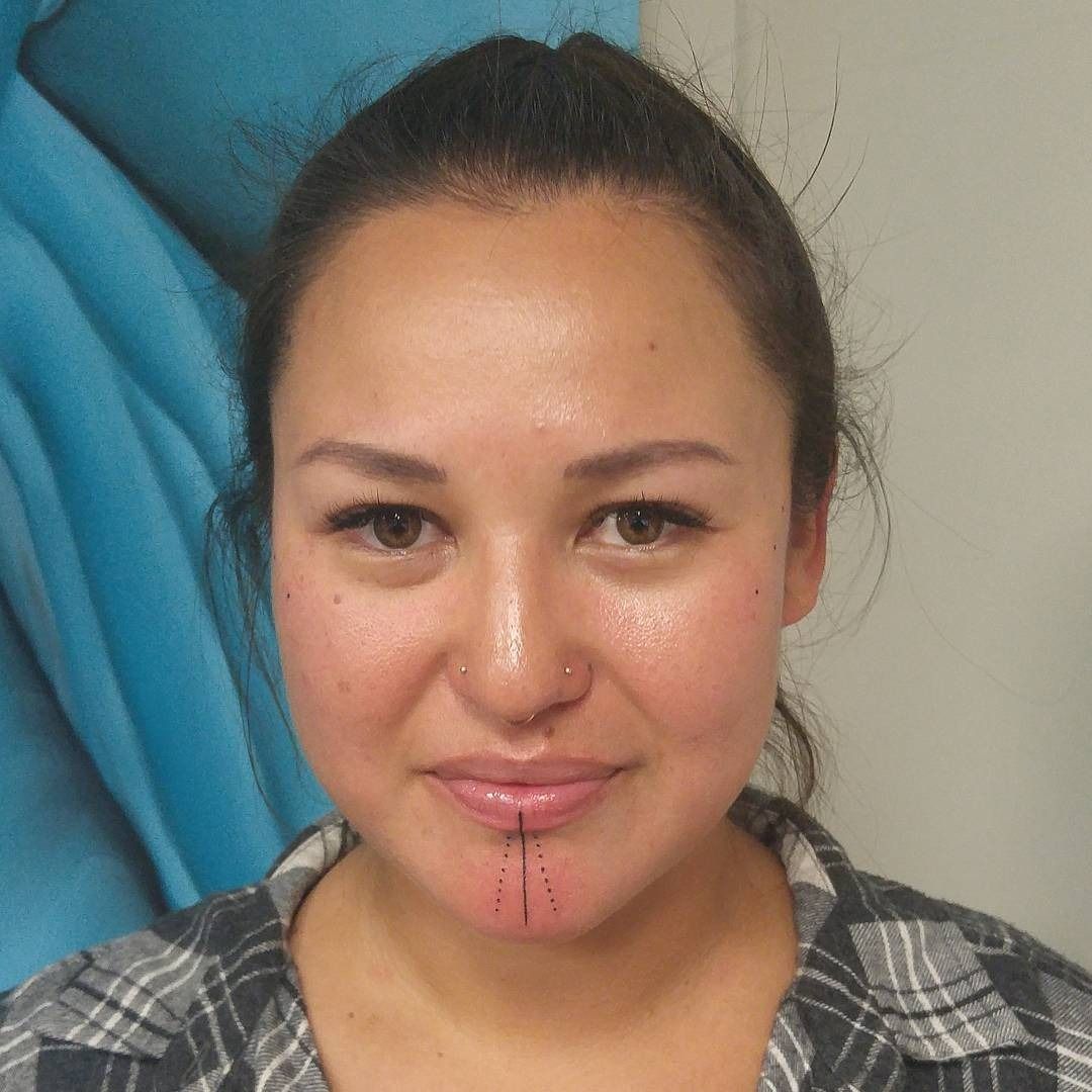 Face tattoos give Indigenous woman a chance to reclaim traditional form of  selfexpression  CBC News