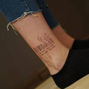 Barcode tattoo by shomase_tattoo #shomasetattoo #barcodetattoo #barcode #lines #linework