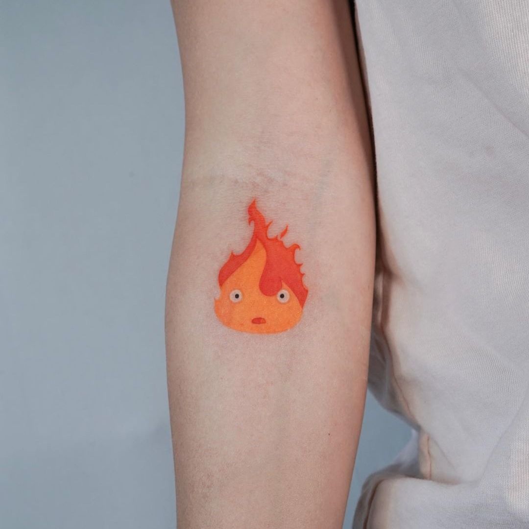 80 Best Howls Moving Castle Calcifer Tattoo Ideas New 2023