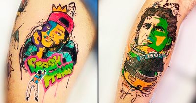 20 Tatuagens Ultra Coloridas Do Artista Eric Skavinski