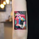 Picasso tattoo by Polyc SJ #PolycSJ #seoul #korea #color #watercolor #popart #newschool #picasso #woman