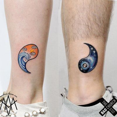 Yin yang tattoo by Antoinetta Arnone #AntoinettaArnone #YinYangtattoos #YinYang #Chinese #symbol 