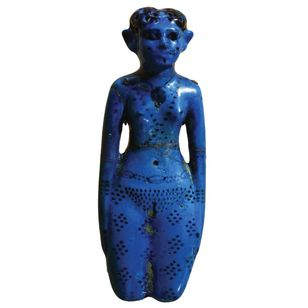  Bride of the Dead faience figurine with dot tattoos on abdomen (Credit: Louvre Museum) #ancientegyptians #egyptianart #bridesofthedead #dotworktattoos #Egypt #ancienttattoos #tattooculture #tattoohistory #egyptiantattoos