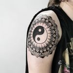 Yin yang tattoo mandala by Ash Boss #AshBoss #YinYangtattoos #YinYang #Chinese #symbol 
