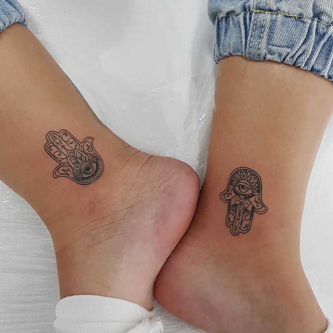Ink'dom Tattoos - Symbol of healing and the Hamsa hand together . Small and  effective custom tattoo for Shrestha . Taking appointments from 8th  December 📞 8617796556 📍INKDOM tattoos kolkata (bosepukur) #hamsa #