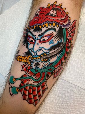 Japanese tattoo by Henbo Henning #HenboHenning #Japanese #Irezumi #Japaneseinspired #yokai #mythologicalcreature 