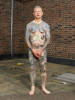Bill Baker photographed by Alan Powdrill for COVERED #AlanPowdrill #tattooculture #tattoocommunity #tattoophotography