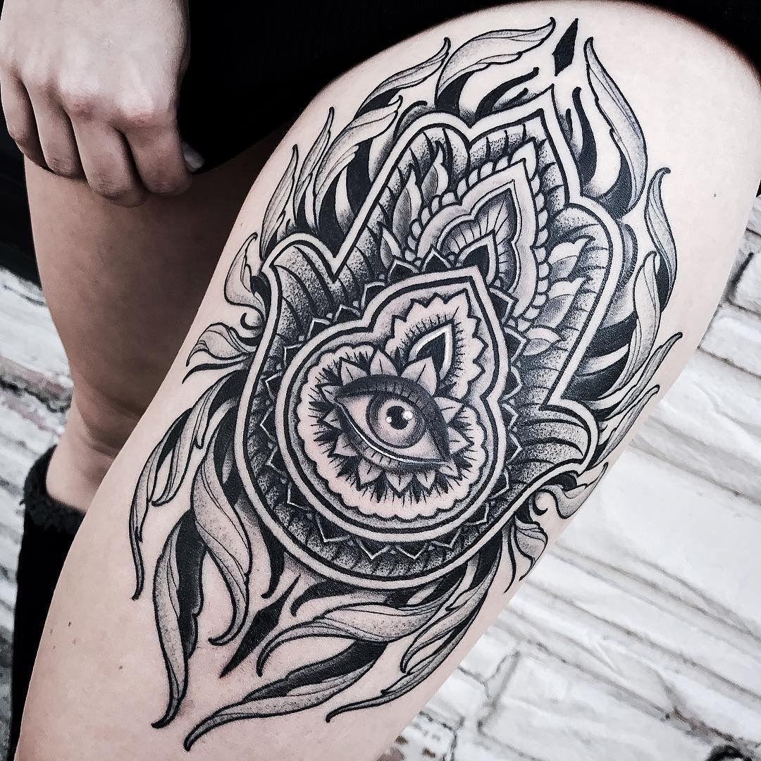 A Hamsa tattoo symbolizes the  Dreamcatcher Tattoo Studio  Facebook