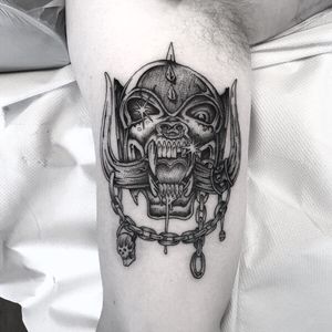 Motorhead tattoo by Wulfbaron #Wulfbaron #darkart #japaneseinspired #illustrative #motorhead #music #skull #arm