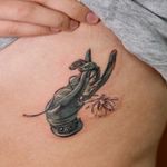Mudra tattoo by Isle Tattoo #IsleTattoo #NoNameTattoo #Seoul #Koreantattooartist #femaletattooartist #watercolor #mudra #buddha #flower