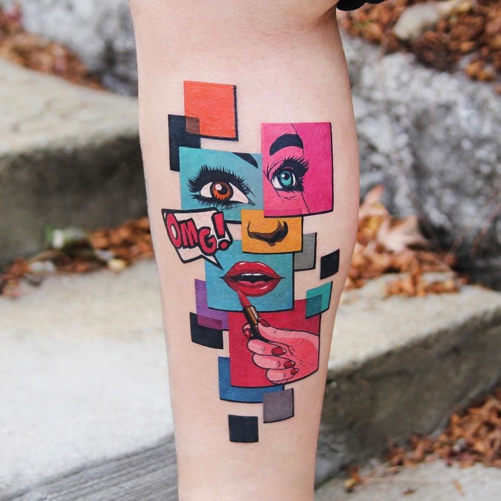 Burst of colour in Jaesae Hurs pop art tattoos  iNKPPL