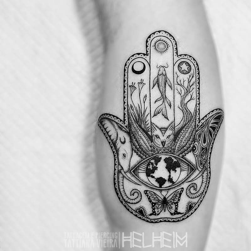 155 Hamsa Tattoo Ideas That Pop with Meaning  Placements  Wild Tattoo  Art