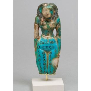Bride of the Dead faience figurine with dot tattoos on abdomen (Credit: Louvre Museum) #ancientegyptians #egyptianart #bridesofthedead #dotworktattoos #Egypt #ancienttattoos #tattooculture #tattoohistory #egyptiantattoos