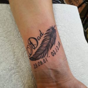 Memorial tattoo with ash ink #memorialtattoo #ashink #ashtattoo #memorialashtattoo #dnatattoo #dnaink