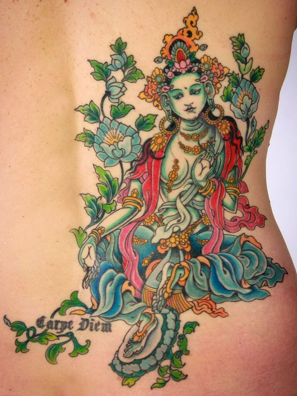 Cine Rōnin on Twitter got a new tattoo Green Tara Mantra Om Tare Tuttare  Ture Soha provides protection from physical mental and spiritual suffering  httpstcoQWkx9zw9FA  Twitter