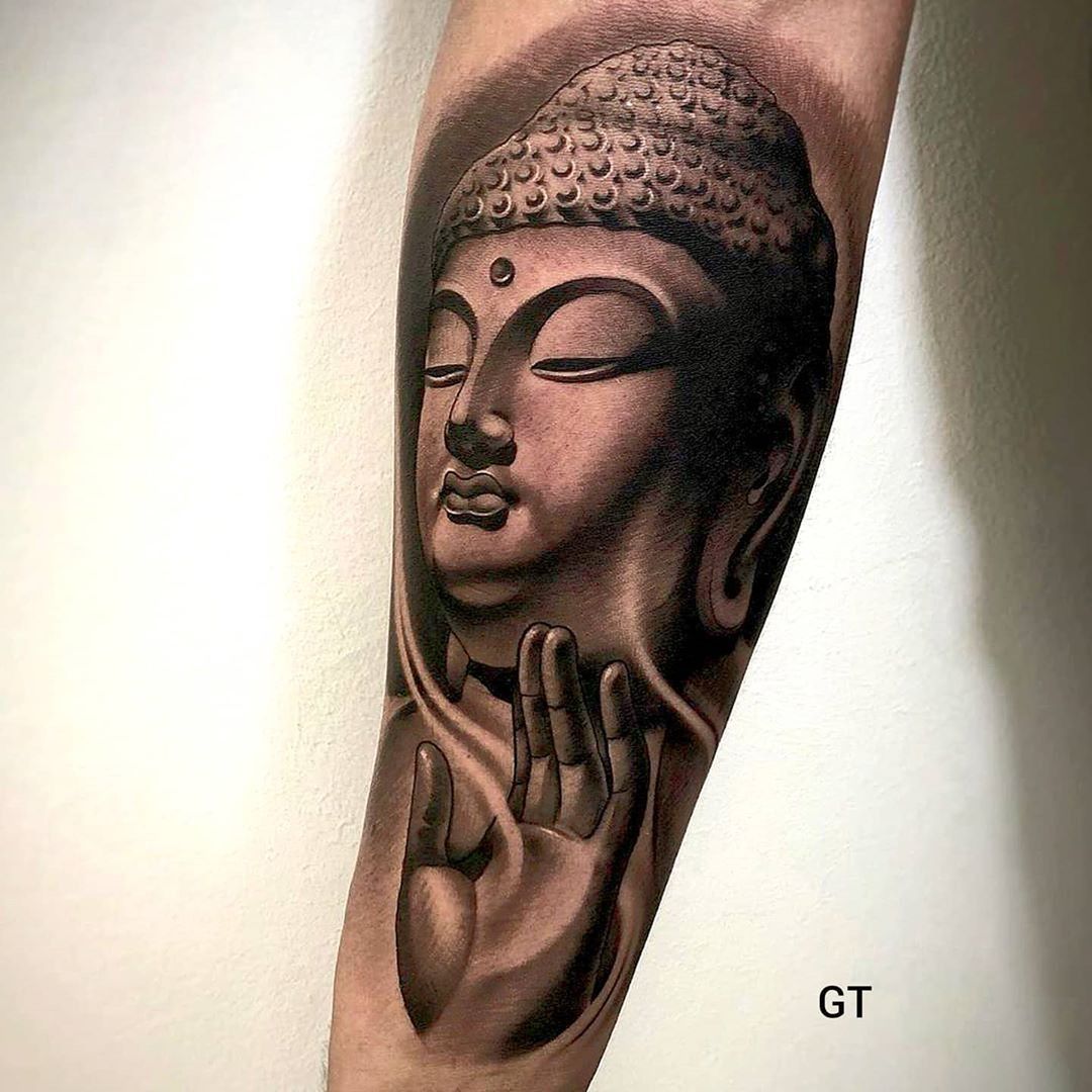 Awesome conceptual buddha lotus tattoo design | Buddha tattoos, Buddha  tattoo, Buddhist tattoo