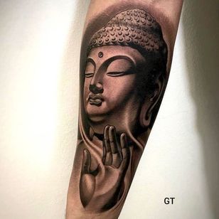 Buddha tattoo by tattoo_ghosted #tattooghosted #buddhisttattoo #buddhatattoo #buddhism #buddha
