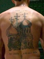 Nikolai’s Russian mob tattoos in Eastern Promises #filmtattoos #realistictattoos #movietattoos #prisontattoos #mafiatattoos #VigoMortensen #russiantattoo #EasternPromises