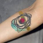 Healed Illustrative tattoo by Cee Burgundy #CeeBurgundy #queertattooer #qttr #vegantattoo #vegantattooer #illustrative #abstract #abstractexpressionism 