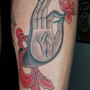 Mudra tattoo by Ludamal #Ludamal #mudra #lotus #buddhisttattoo #buddhatattoo #buddhism #buddha
