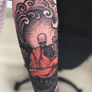 Buddha tattoo by Christopher Henriksen #ChristopherHenriksen #buddhisttattoo #buddhatattoo #buddhism #buddha