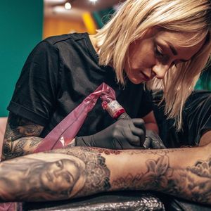 Amy Billing tattooing at Hobo Jack Tattoo Studio #HoboJackClothing #HoboJackTattoo #HoboJackSkate #tattooculture #tattoocommunity #tattoocollector #tattooartist