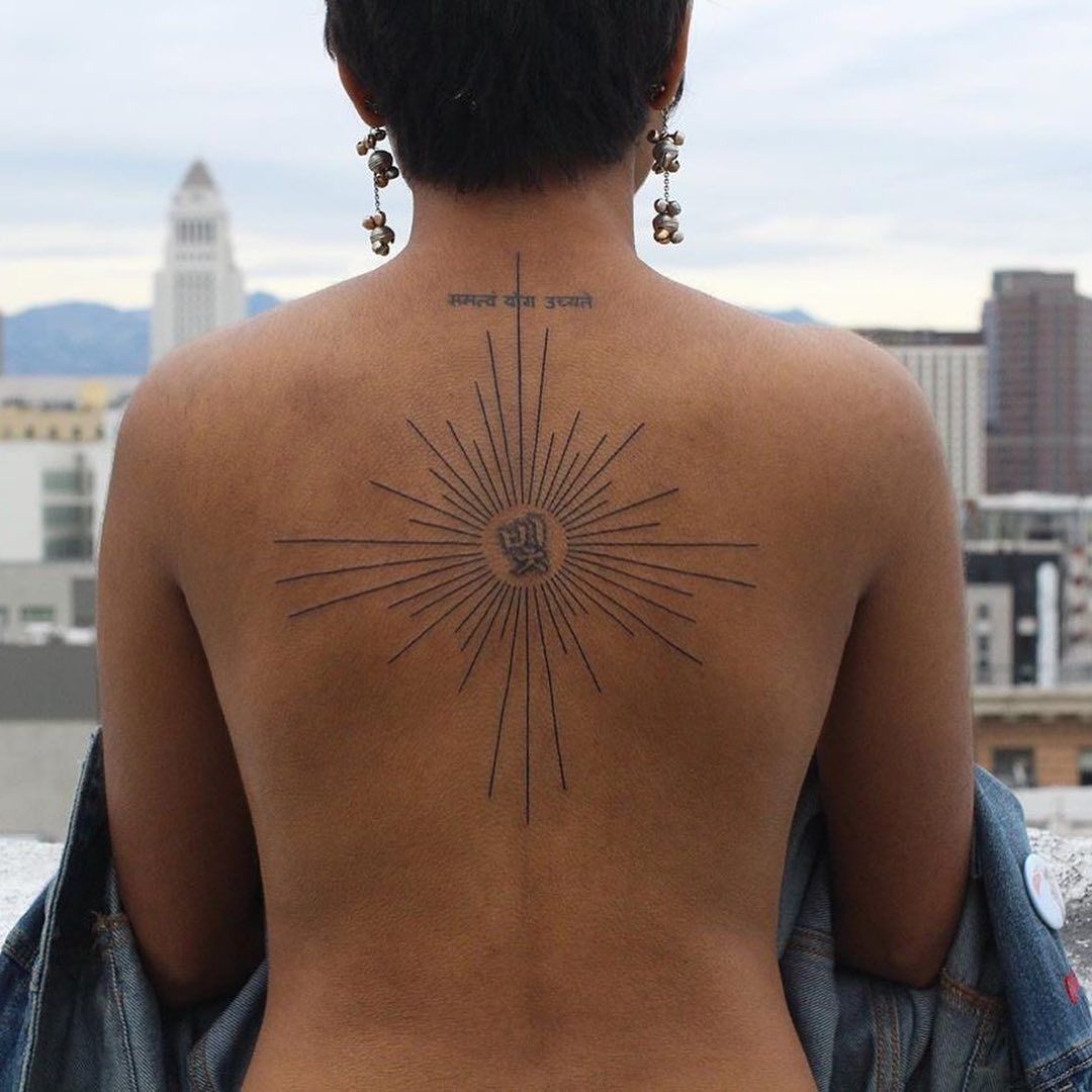 Aatman Tattoos Bangalore  Sun tattoo on back neck  Facebook