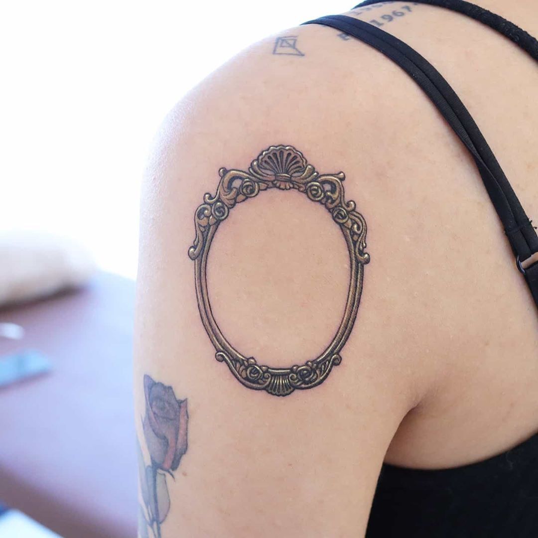 Antique Frame Tattoo  InkStyleMag