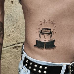 Naruto tattoo by Yokai Hermit #YokaiHermit #anime #manga #fineline #illustrative #japaneseinfluenced #naruto